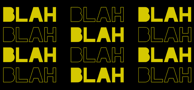 Blah Blah Blah font